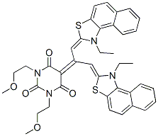 5-[2-(1-ethylnaphtho[1,2-d]thiazol-2(3H)-ylidene)-1-[(1-ethylnaphtho[1,2-d]thiazol-2(3H)-ylidene)methyl]ethylidene]-1,3-bis(2-methoxyethyl)barbituric acid