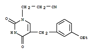 3-[5-(3-ethoxybenzyl)-2,4-dioxo-3,4-dihydropyrimidin-1(2H)-yl]propanenitrile