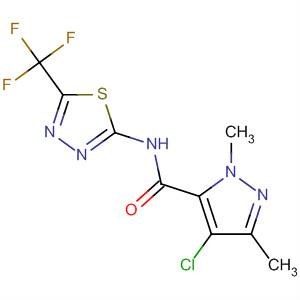1H-Pyrazole-5-carboxamide,4-chloro-1,3-dimethyl-N-[5-(trifluoromethyl)-1,3,4-thiadiazol-2-yl]-