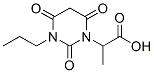 1(2H)-Pyrimidineacetic  acid,  tetrahydro--alpha--methyl-2,4,6-trioxo-3-propyl-