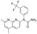 UREA, N-(5,7-DIMETHYL-1,8-NAPHTHYRIDIN-2-YL)-N-[3-(TRIFLUOROMETHYL)PHENYL]-