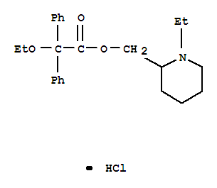 ACETIC ACID, 2,2-DIPHENYL-2-ETHOXY-, (1-ETHYL-2-PIPERIDYL)METHYL ESTER , HYDROCHL