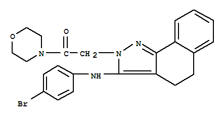Ethanone,2-[3-[(4-bromophenyl)amino]-4,5-dihydro-2H-benz[g]indazol-2-yl]-1-(4-morpholinyl)-