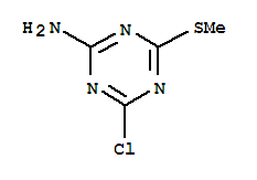 4-chloro-6-(methylsulfanyl)-1,3,5-triazin-2-amine