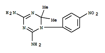 1,3,5-Triazine-2,4-diamine,1,6-dihydro-6,6-dimethyl-1-(4-nitrophenyl)-