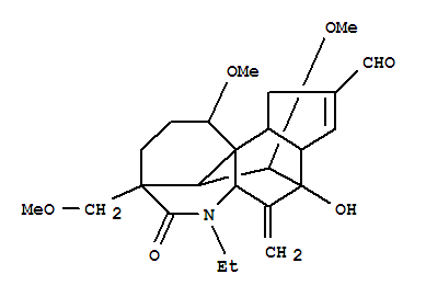 4,8,11a-Ethanylylidene-11aH-indeno[5,4-b]azocine-2-carboxaldehyde,6-ethyl-1,3a,4,5,5a,6,7,8,9,10,11,11b-dodecahydro-4-hydroxy-11,13-dimethoxy-8-(methoxymethyl)-5-methylene-7-oxo-,(3aS,4S,5aS,8R,11R,11aS,11bR,12S,13S)- (9CI)