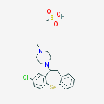 1-(8-chlorodibenzo[b,f]selenepin-10-yl)-4-methylpiperazine methanesulfonate (1:1)