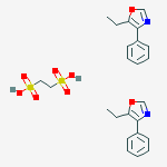 ethane-1,2-disulfonic acid - 5-ethyl-4-phenyl-1,3-oxazole (1:2)