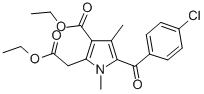 ethyl 5-(4-chlorobenzoyl)-3-(ethoxycarbonyl)-1,4-dimethyl-1H-pyrrole-2-acetate
