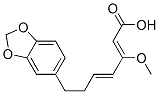 3-Methoxy-7-[3,4-(methylenebisoxy)phenyl]-2,4-heptadienoic acid