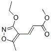 2-Propenoic acid,3-(3-ethoxy-5-methyl-4-isoxazolyl)-, methyl ester, (2E)-