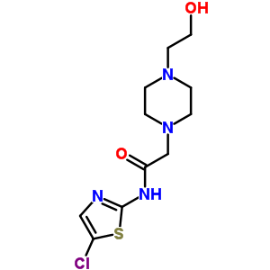 N-(5-chloro-1,3-thiazol-2-yl)-2-[4-(2-hydroxyethyl)piperazin-1-yl]acetamide