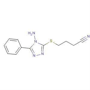Butanenitrile, 4-[(4-amino-5-phenyl-4H-1,2,4-triazol-3-yl)thio]-