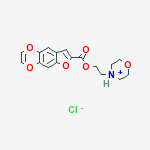 FURO[2,3-G]-BENZO[B][1,4]DIOXINE-7-CARBOXYLIC ACID,2-MORPHOLINOETHYL ESTER,HYDROCHL