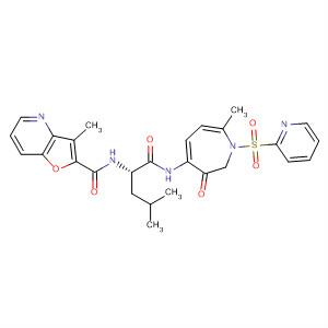 Furo[3,2-b]pyridine-2-carboxamide,N-[(1S)-1-[[[(4S,7R)-hexahydro-7-methyl-3-oxo-1-(2-pyridinylsulfonyl)-1H-azepin-4-yl]amino]carbonyl]-3-methylbutyl]-3-methyl-