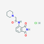 1-PIPERIDINEACETAMIDE,N-(2,3-DIHYDRO-1,3-DIOXO-1H-ISOINDOL-4-YL)- HCL