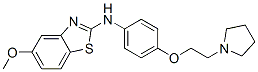 5-Methoxy-2-[4-[2-(1-pyrrolidinyl)ethoxy]anilino]benzothiazole