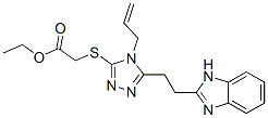 [[5-[2-(1H-Benzimidazol-2-yl)ethyl]-4-(2-propenyl)-4H-1,2,4-triazol-3-yl]thio]acetic acid ethyl ester