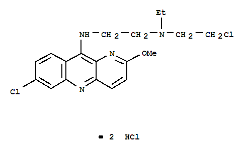 N-(2-chloroethyl)-N'-(7-chloro-2-methoxybenzo[b][1,5]naphthyridin-10-yl)-N-ethylethane-1,2-diamine dihydrochloride