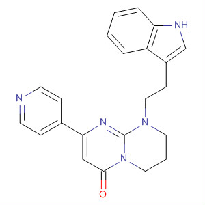 4H-Pyrimido[1,2-a]pyrimidin-4-one,6,7,8,9-tetrahydro-9-[2-(1H-indol-3-yl)ethyl]-2-(4-pyridinyl)-