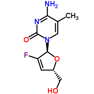 1-(2,3-DIDEOXY-2-FLUORO-A-D-GLYCERO-PENT-2-ENO-FURANOSYL)5-METHYLCYTOSINE