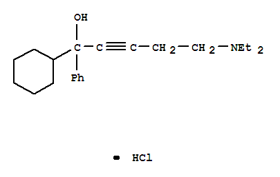 1-cyclohexyl-5-(diethylamino)-1-phenylpent-2-yn-1-ol hydrochloride (1:1)