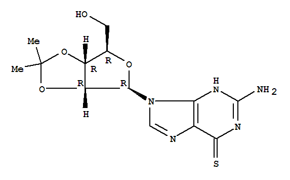 2-amino-9-[2,3-O-(1-methylethylidene)pentofuranosyl]-3,9-dihydro-6H-purine-6-thione
