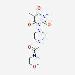 5-methyl-1-[4-(2-morpholin-4-yl-2-oxoethyl)piperazin-1-yl]pyrimidine-2,4,6(1H,3H,5H)-trione