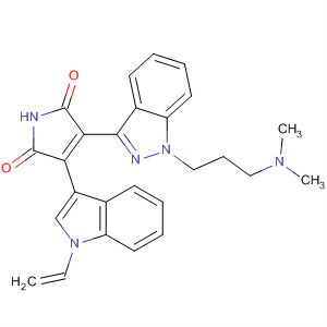 1H-Pyrrole-2,5-dione,3-[1-[3-(dimethylamino)propyl]-1H-indazol-3-yl]-4-(1-ethenyl-1H-indol-3-yl)-