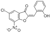 3(2H)-BENZOFURANONE, 5-CHLORO-2-[(2-HYDROXYPHENYL)METHYLENE]-7-NITRO-