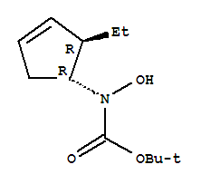 CARBAMIC ACID,[(1R,2R)-2-ETHYL-3-CYCLOPENTEN-1-YL]HYDROXY-,1,1-DIMETHYLETHYL ESTER,REL-