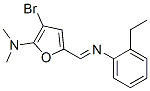 2-Furanamine,  3-bromo-5-[[(2-ethylphenyl)imino]methyl]-N,N-dimethyl-