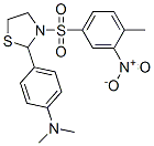 THIAZOLIDINE,2-[4-(DIMETHYLAMINO)PHENYL]-3-[(4-METHYL-3-NITROPHENYL)SULFONYL]-