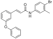 (E)-N-(4-BROMO-3-METHYLPHENYL)-3-(3-PHENOXYPHENYL)-2-PROPENAMIDE