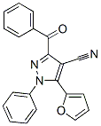 1H-Pyrazole-4-carbonitrile,  3-benzoyl-5-(2-furanyl)-1-phenyl-