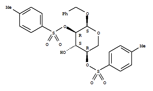 benzyl 2,4-bis-O-[(4-methylphenyl)sulfonyl]pentopyranoside