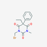 1-(bromomethyl)-5-ethyl-3-methyl-5-phenyl-1,3-diazinane-2,4,6-trione