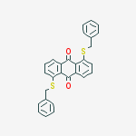 9,10-Anthracenedione, 1,5-bis[(phenylmethyl)thio]-