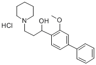 alpha-(3-Methoxy-4-biphenylyl)-1-piperidinepropanol hydrochloride