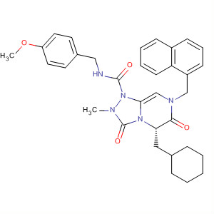 1,2,4-Triazolo[4,3-a]pyrazine-1(5H)-carboxamide,5-(cyclohexylmethyl)hexahydro-N-[(4-methoxyphenyl)methyl]-2-methyl-7-(1-naphthalenylmethyl)-3,6-dioxo-, (5S)-