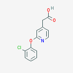 4-Pyridineacetic acid, 2-(2-chlorophenoxy)-