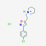ISOXAZOLE,3-(P-CHLOROPHENYL)-5-(2-PIPERIDIN-1-YLETHYL)- HCL
