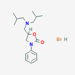 5-{[bis(2-methylpropyl)amino]methyl}-3-phenyl-1,3-oxazolidin-2-one hydrobromide