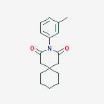 3-Azaspiro[5.5]undecane-2,4-dione, 3-(3-methylphenyl)-