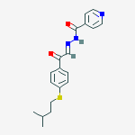 N'-[(1E)-2-{4-[(3-methylbutyl)sulfanyl]phenyl}-2-oxoethylidene]pyridine-4-carbohydrazide
