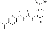 4-CHLORO-3-[[[[4-(1-METHYLETHYL)BENZOYL]AMINO]THIOXOMETHYL]AMINO]-BENZOIC ACID