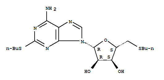 2-(butylsulfanyl)-9-(5-S-butyl-5-thiopentofuranosyl)-9H-purin-6-amine