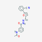 3-acetamido-n-[[5-(2-cyanophenyl)furan-2-yl]methylideneamino]benzamide