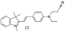 2-[2-[4-[(2-cyanoethyl)ethylamino]phenyl]vinyl]-1,3,3-trimethyl-3H-indolium chloride