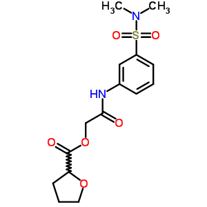 2-{[3-(dimethylsulfamoyl)phenyl]amino}-2-oxoethyl tetrahydrofuran-2-carboxylate
